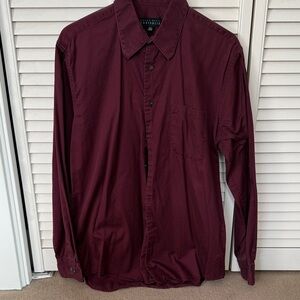 Perry Ellis Deep Red Portfolio Shirt